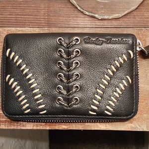 Harley-Davidson Black Leather Wallet
